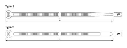 Round head cable ties 2