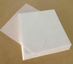 Food grade low weight glassine release paper