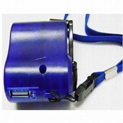 New USB Hand Power Dynamo Torch Charger Cellphone MP3 hand crank power bank for