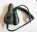  car charger With Cable for Cell Phone Black LED charging indi 1