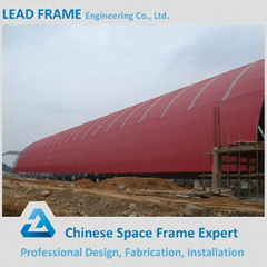 High quality steel structural barrel coal storage shed 