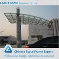 Steel space frame canopy for bus station