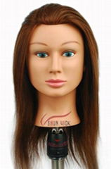 Can be Permed Dyed Recycled Cleaning 100% Human Wig Mannequin Head  