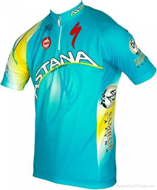 2014 custom sublimation team short sleeve cycling jersey 2