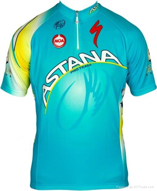 2014 custom sublimation team short sleeve cycling jersey 4