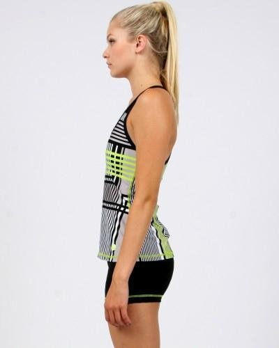 custom girls sublimation training running suit tank top & short