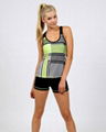 custom girls sublimation training running suit tank top & short 3