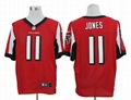 America Football jerseys 11#Jones black color men's Elite Jerseys 3