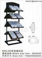 wood flooring display stand for waistline tile with two sides