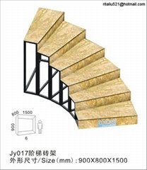 lightweight flooring ladder display rack for stone