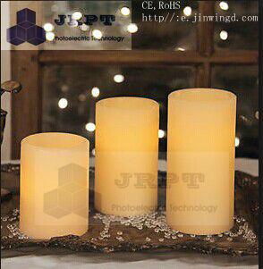 Battery Operated Birthday Wax Flameless Remote Candles 3