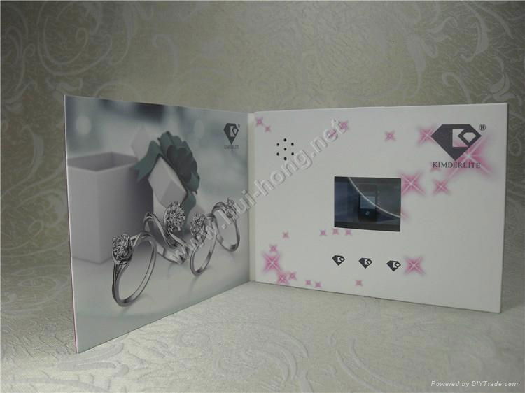 A5 format 2.4 inch video greeting card wedding invitation card 5