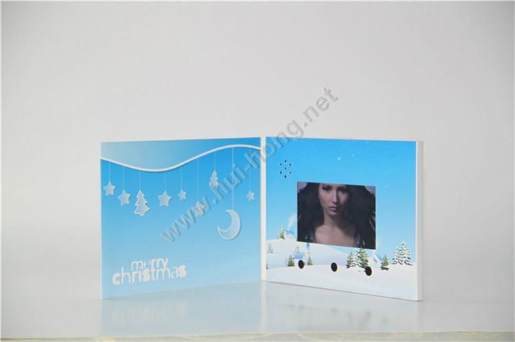 Christmas video greeting card 4.3 inch video brochure 2
