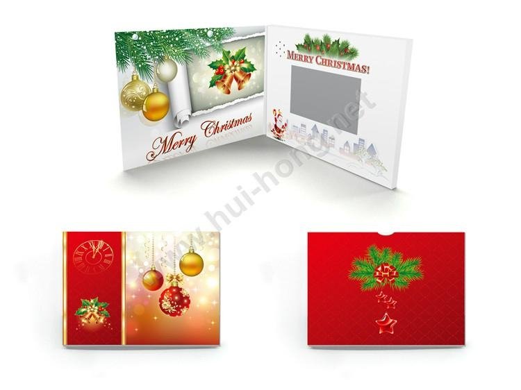Christmas video greeting card 4.3 inch video brochure 5