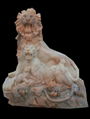 Factory Price Hand Carved Life Size Granite Stone Lion Garden Sculptures 2