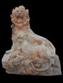 Factory Price Hand Carved Life Size Granite Stone Lion Garden Sculptures 4