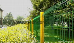 galvanzied and pvc wire mesh fence