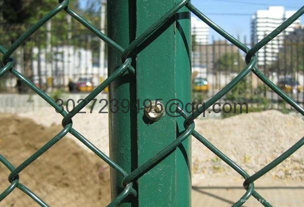 PVC coated chain link fence (diamond wire mesh) 2