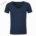 Mens Slim Blank 95% Cotton 5% Elastane T Shirt 2