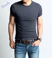 Mens Slim Blank 95% Cotton 5% Elastane T Shirt 3