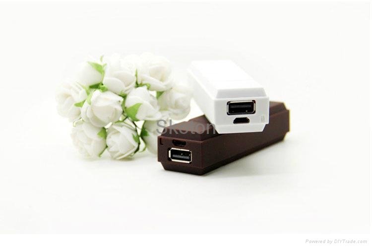 2600 mah USB Charger USB Battery Chocolate Power Banks 5