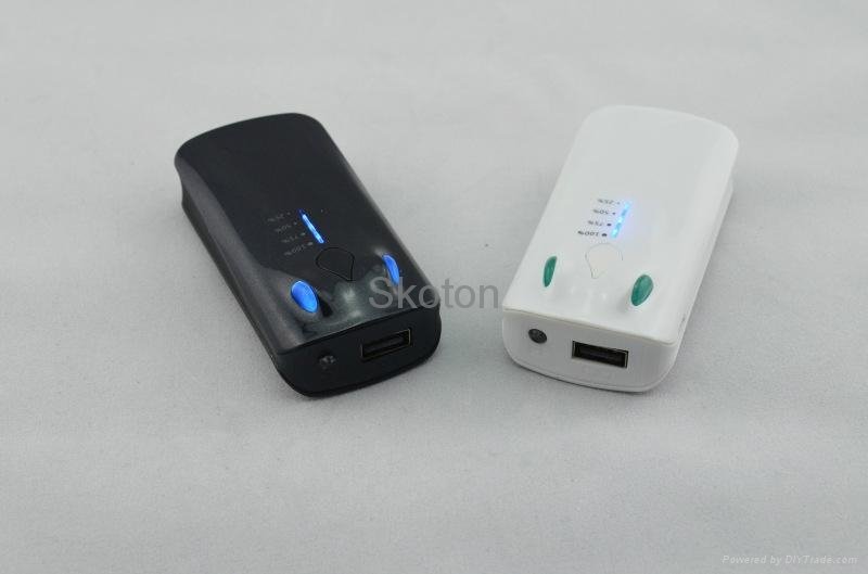 5600 mah Frog Power Banks USB Battery USB Chargers 4
