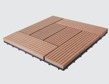 Easy install and eco-friendly WPC interlocking outdoor tile 4