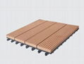 Easy install and eco-friendly WPC interlocking outdoor tile 3