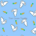 T/C flannel fabric T32S*T/C12S*40*42*44''for baby pigment print