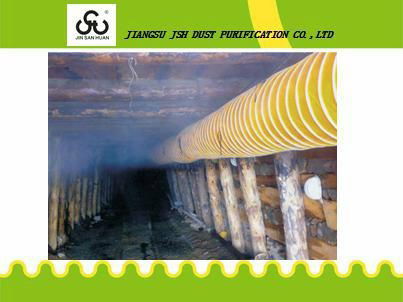 flexible fabric pvc coated mining vent duct