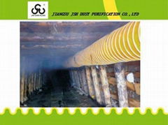 flexible fabric pvc coated mining vent duct