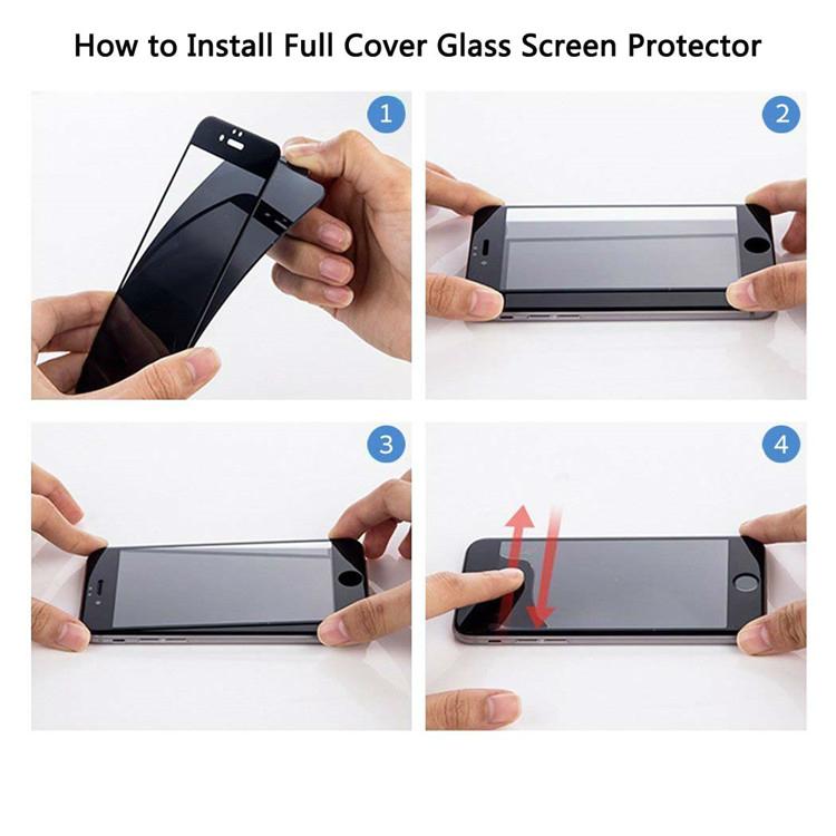 3D curved 9H Tempered glass screen protector for iPhone 6, 7 plus 4