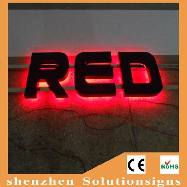 advertising backlit stainless steel LED letter sign and 3d sign letters 2