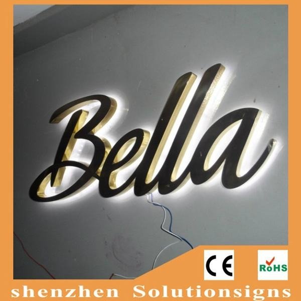 advertising backlit stainless steel LED letter sign and 3d sign letters 4