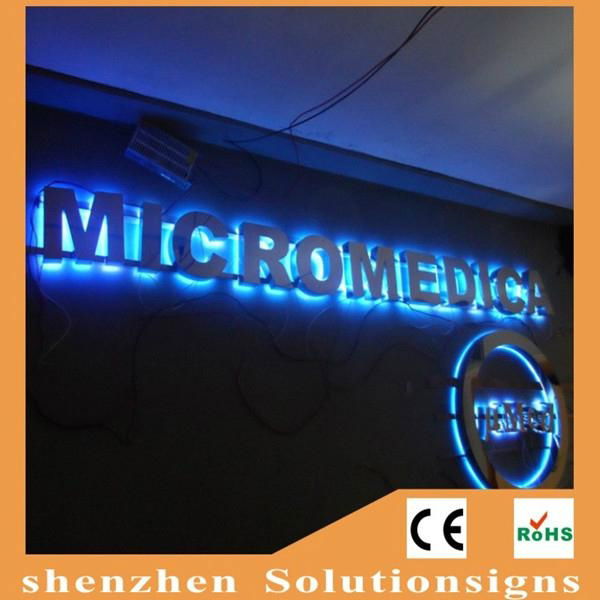 advertising backlit stainless steel LED letter sign and 3d sign letters 5