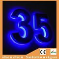 Outdoor/indoor backlit led house number