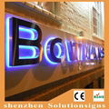 Outdoor back lit LED metal sign letter for shop (Stainless Steel)