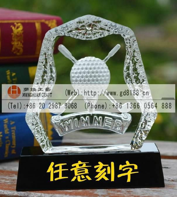 Supply Guangzhou Golf crystal trophy  3