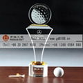 customize China crystal golf trophies