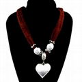 Best price of our factory Resin+Acryl+Fabric fashion style Necklaces  1