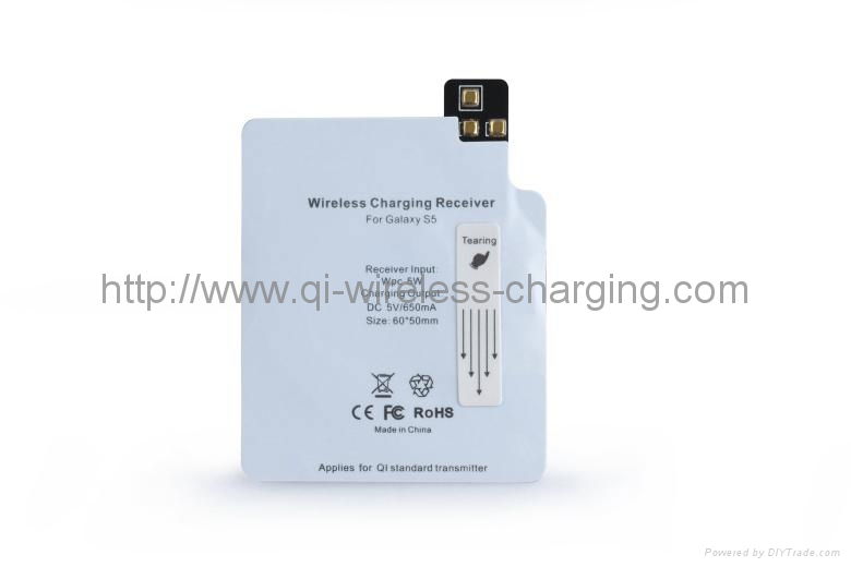  For Samsung Galaxy S5 Wireless Charger Receiver RS5 White