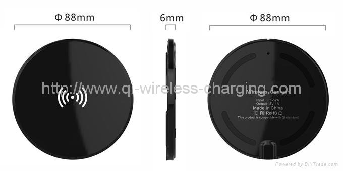QI Iphone 5 Wireless Chargers Charging Transmitter Pad T8 2
