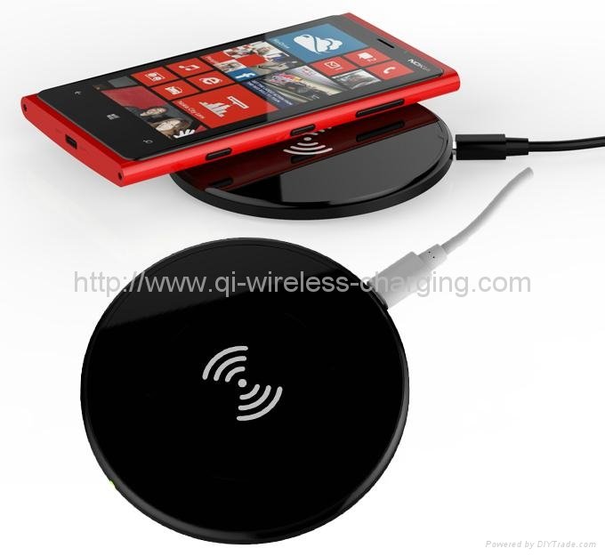 QI Iphone 5 Wireless Chargers Charging Transmitter Pad T8 5