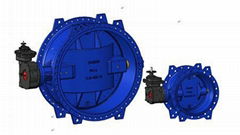 EN 593 DOUBLE-FLANGE  TRIPLE-ECCENTRIC