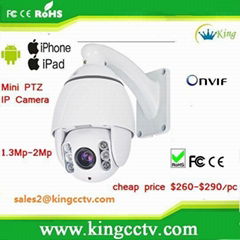 720p IP Camera PTZ HK-Ht-Sh100-720p 1.3 Megapixel Full HD PTZ Camera HD 720p/1.3