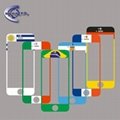 Colored Tempered Glass Screen Protector for Iphone5/5c/5s 2