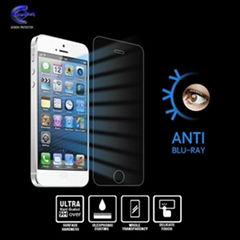 Anti-Blue Ray Tempered Glass Screen Protector for Iphone5/5c/5s