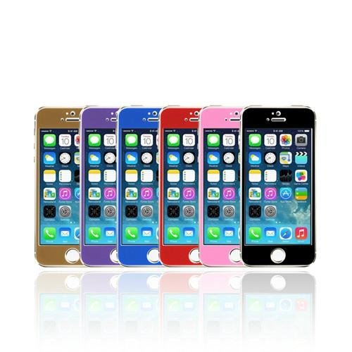 Colored Tempered Glass Screen Protector for Iphone5/5c/5s