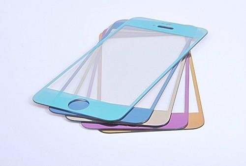 Colored Tempered Glass Screen Protector for Iphone5/5c/5s 3
