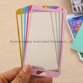 Wholesale Colorful tempered glass screen protector for iphone samsung 1